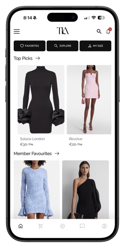 Club Tia App - Browse designer dresses for rent in Ireland